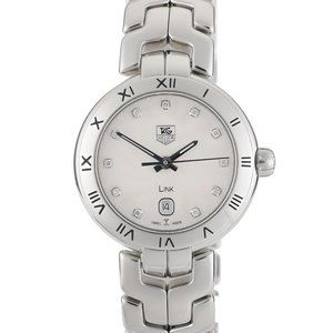 Tag Heuer Link WAT1411 29mm Steel Quartz White Diamond Dial Ladies Watch